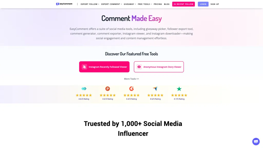 EasyComment screenshot