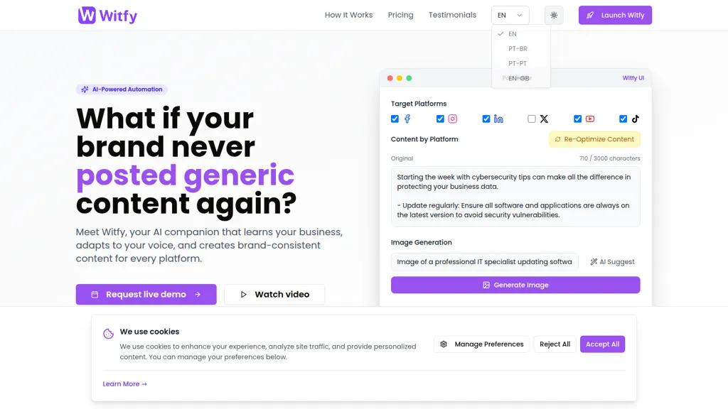 Witfy screenshot