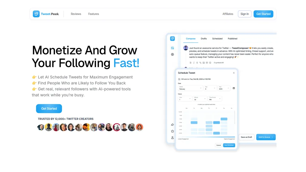 TweetPeek screenshot