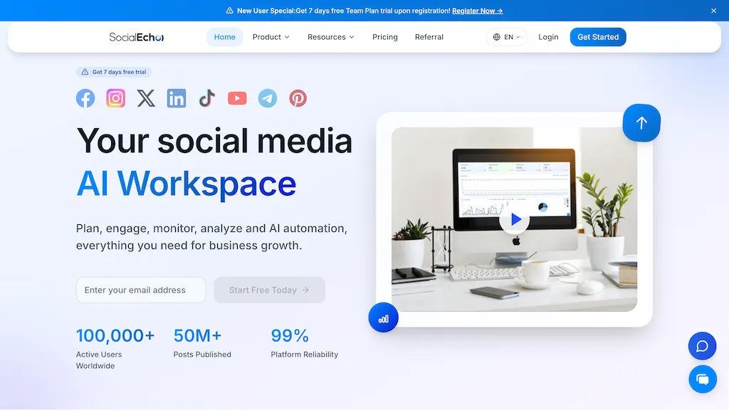 SocialEcho screenshot