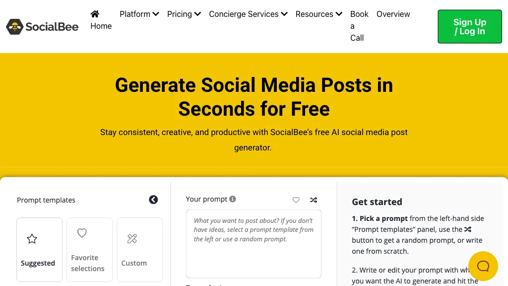 AI Social Post Generator screenshot