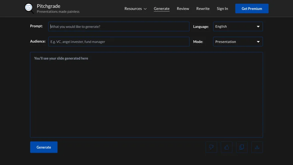 Pitchgrade screenshot