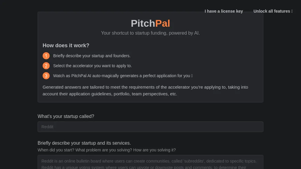 PitchPal screenshot