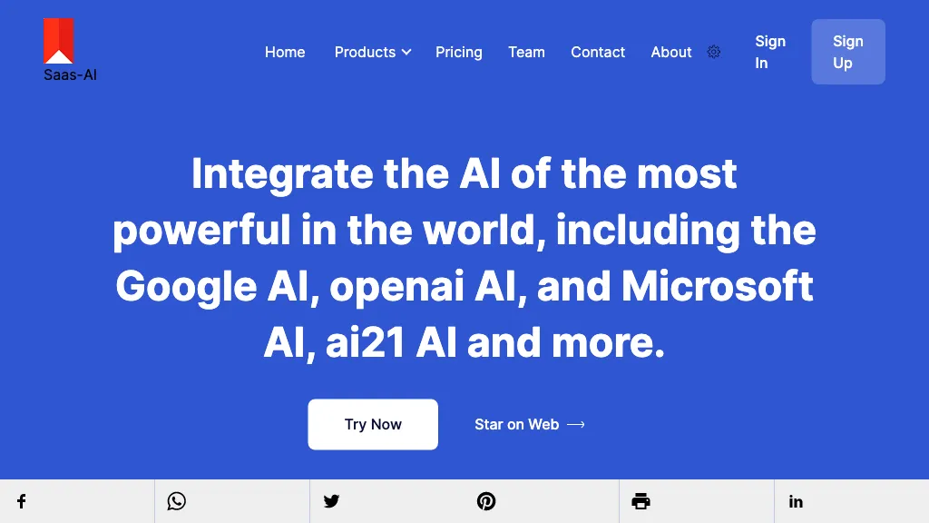 Saas-AI screenshot