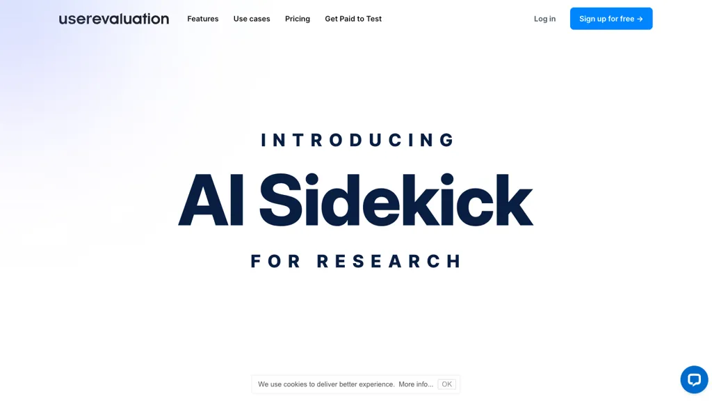 User evaluation ai screenshot