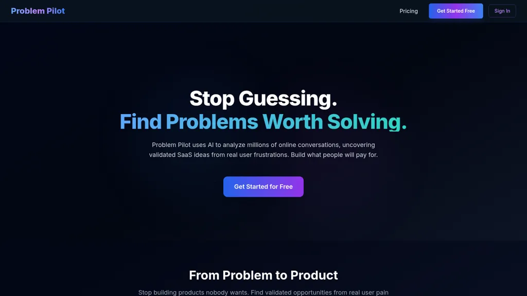 Problem Pilot screenshot