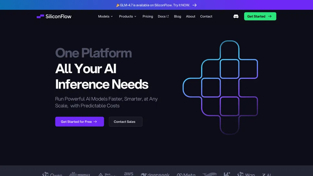SiliconFlow screenshot