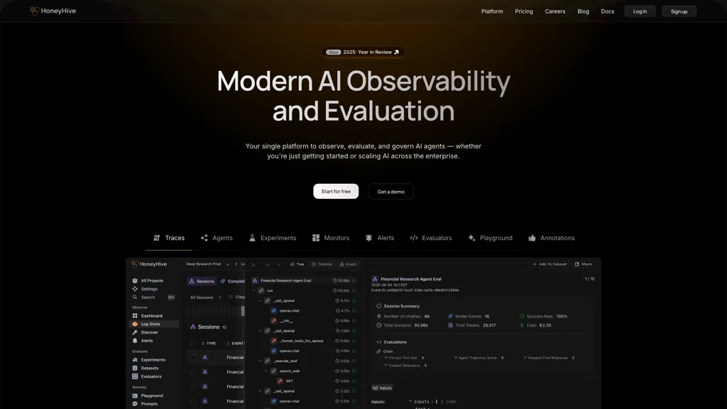 honeyhive.ai screenshot