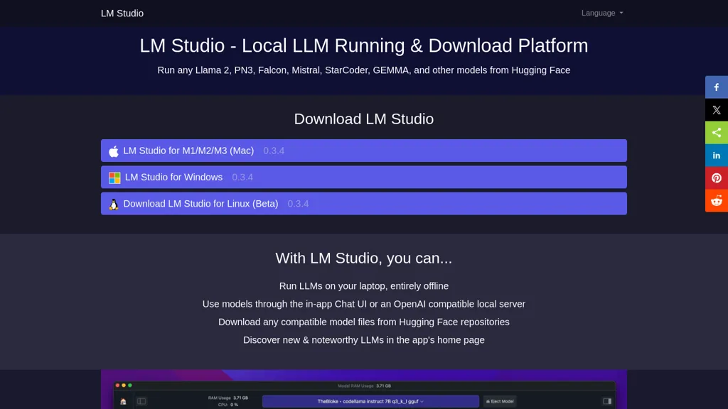 LM Studio screenshot