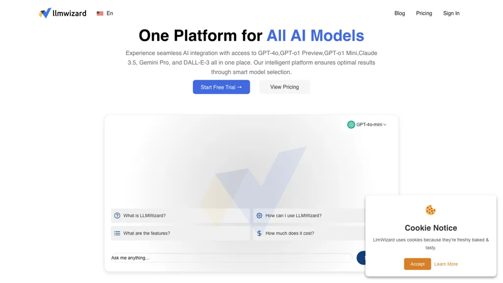 LLMWizard screenshot