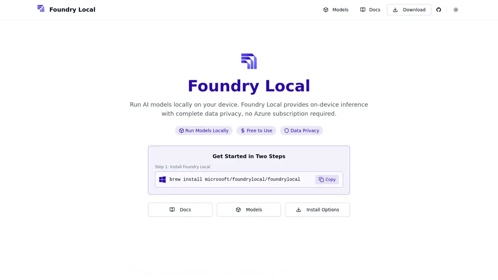 foundrylocal.ai screenshot