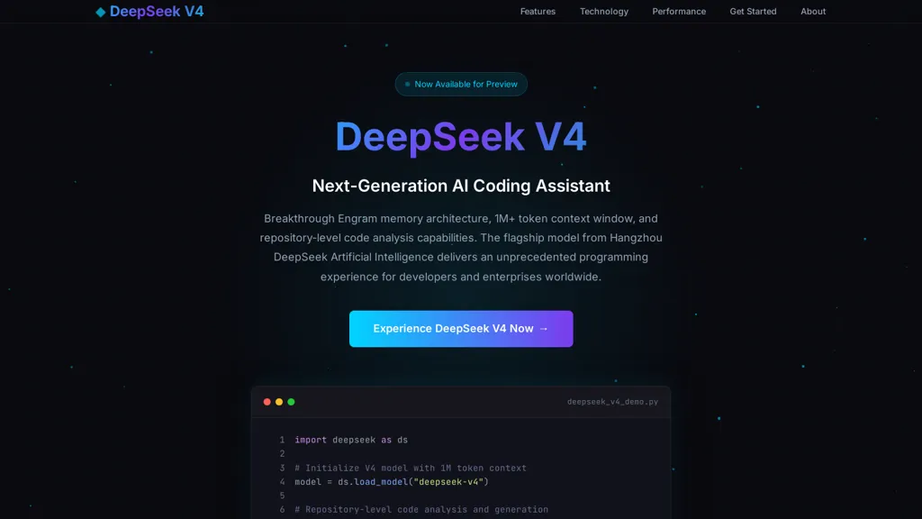 Deepseek-V4.ai screenshot