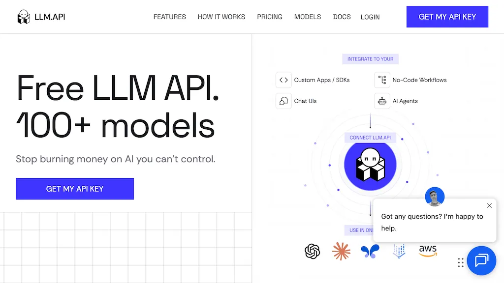 LLMAPI.ai screenshot