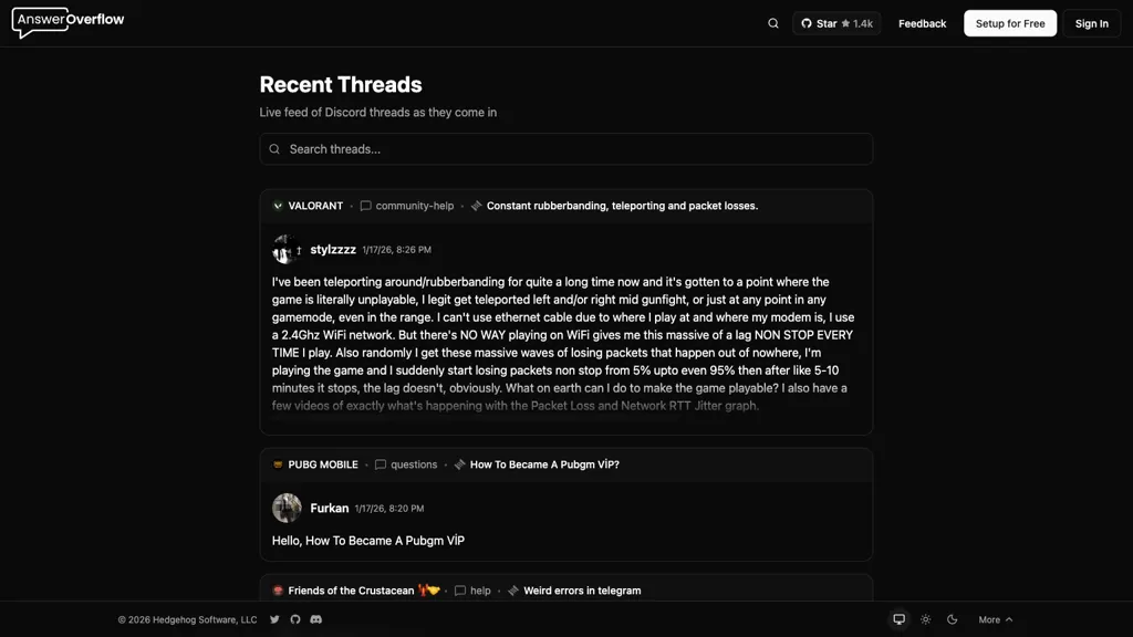 Answer Overflow screenshot