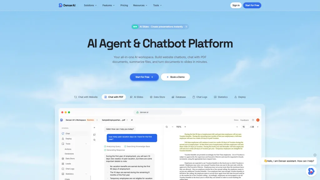 DenserBot screenshot