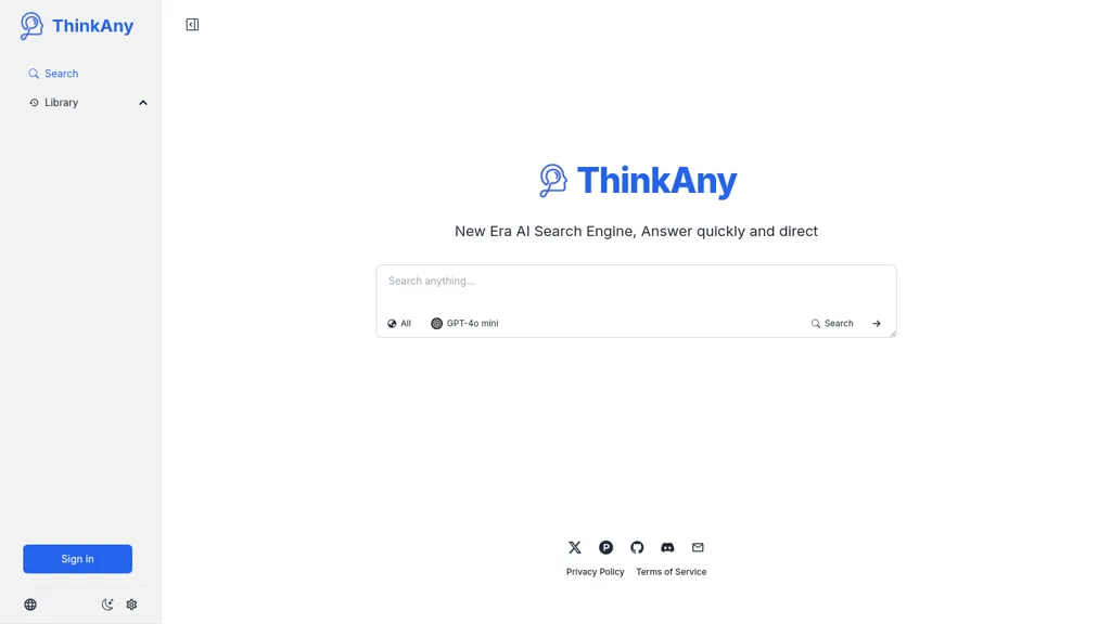 ThinkAny screenshot