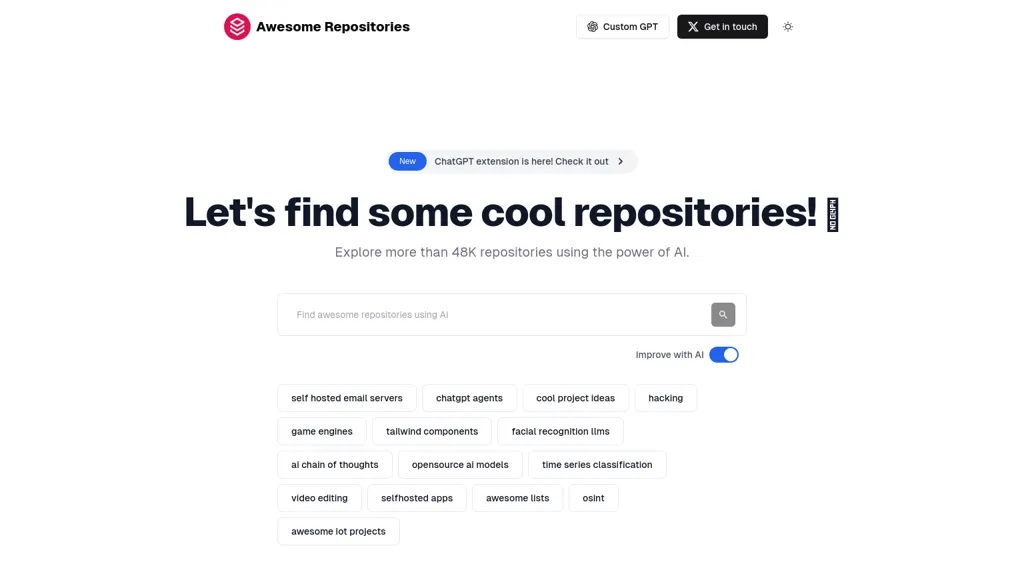 Awesome Repositories screenshot