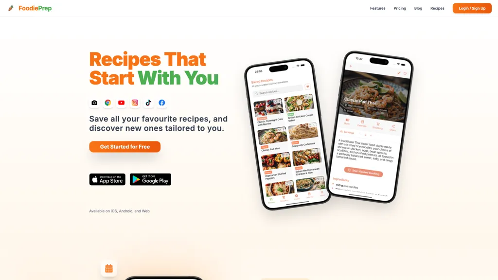 FoodiePrep screenshot