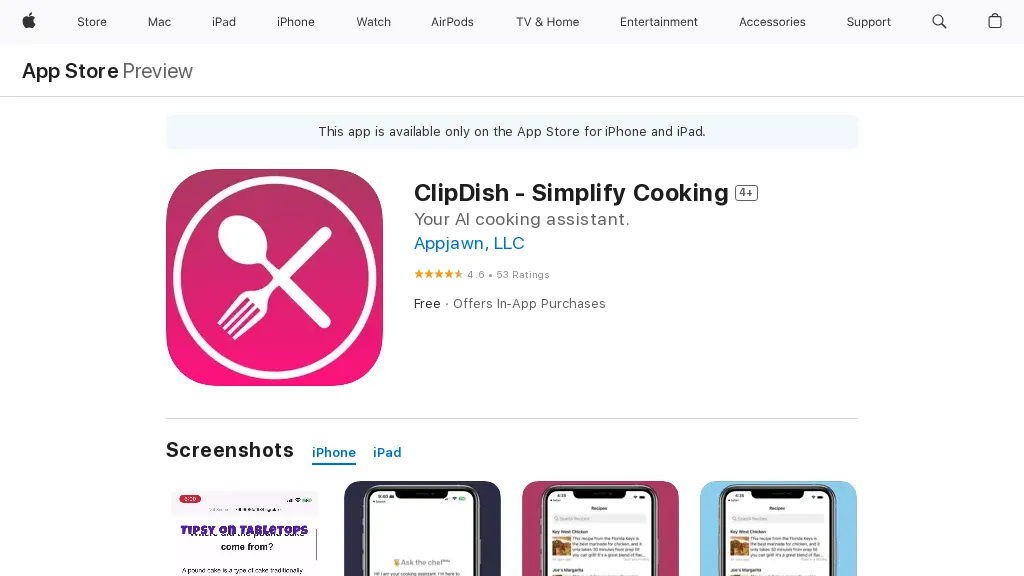 ClipDish screenshot
