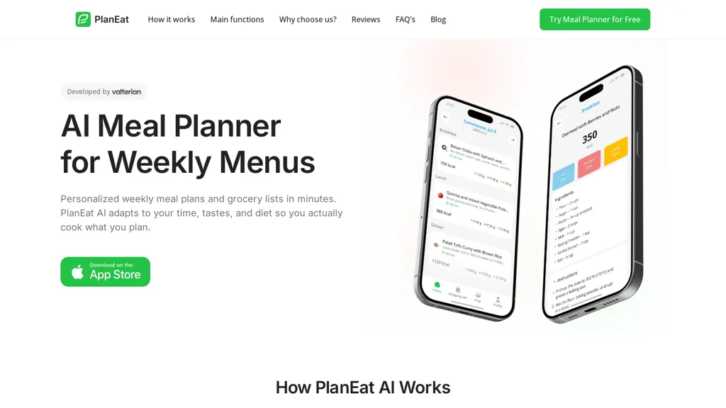 PlanEat AI screenshot