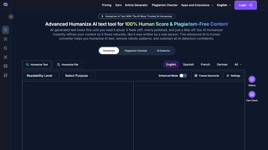 Humanize AI Text screenshot