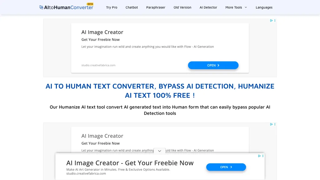 AI to Human Converter screenshot