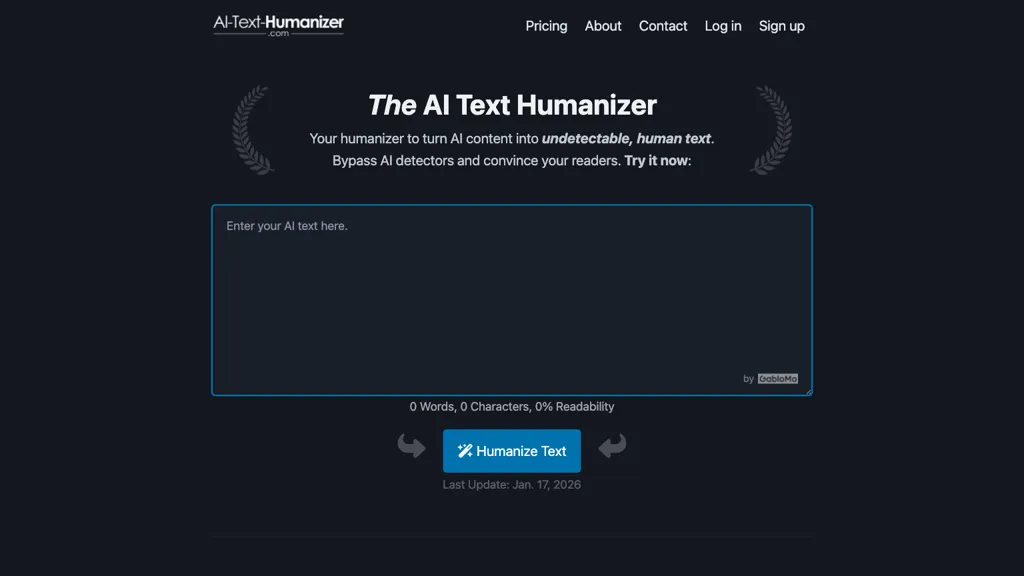 AI-Text-Humanizer.com screenshot