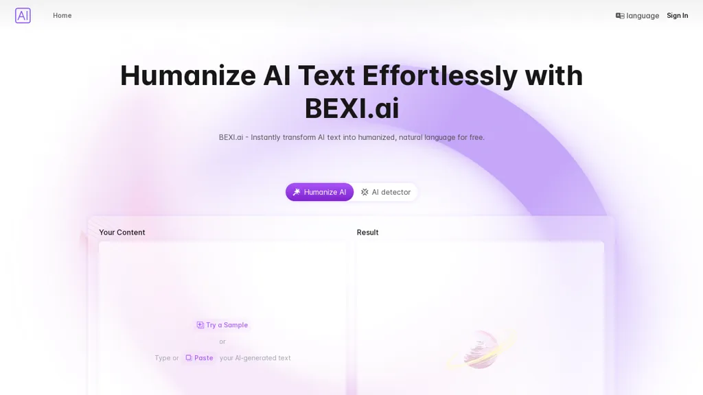 Bexi.ai screenshot