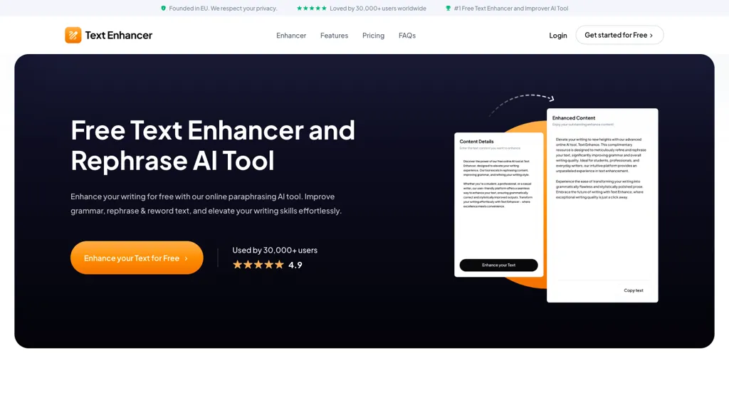 Text Enhancer AI screenshot