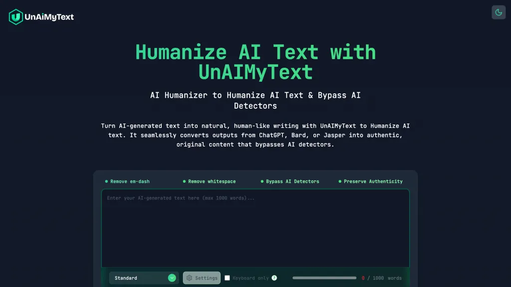 UnAIMyText screenshot