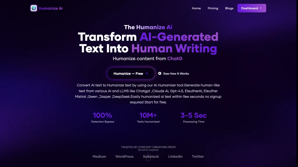 The Humanize AI screenshot