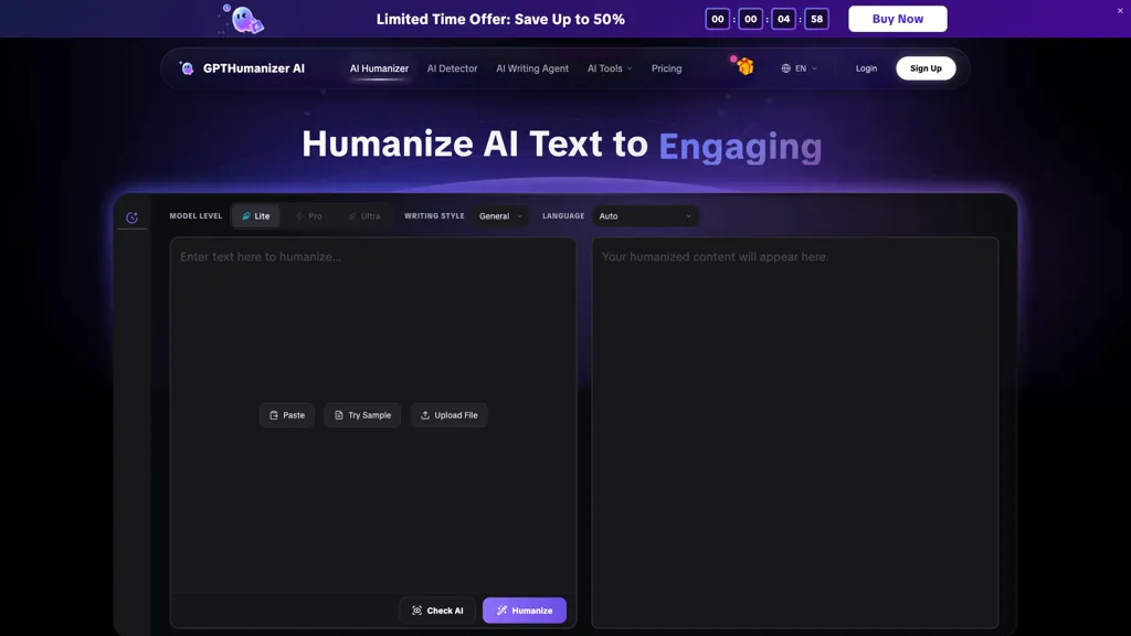 GPTHumanizer screenshot