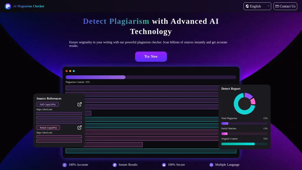 AIPlagiarismChecker screenshot