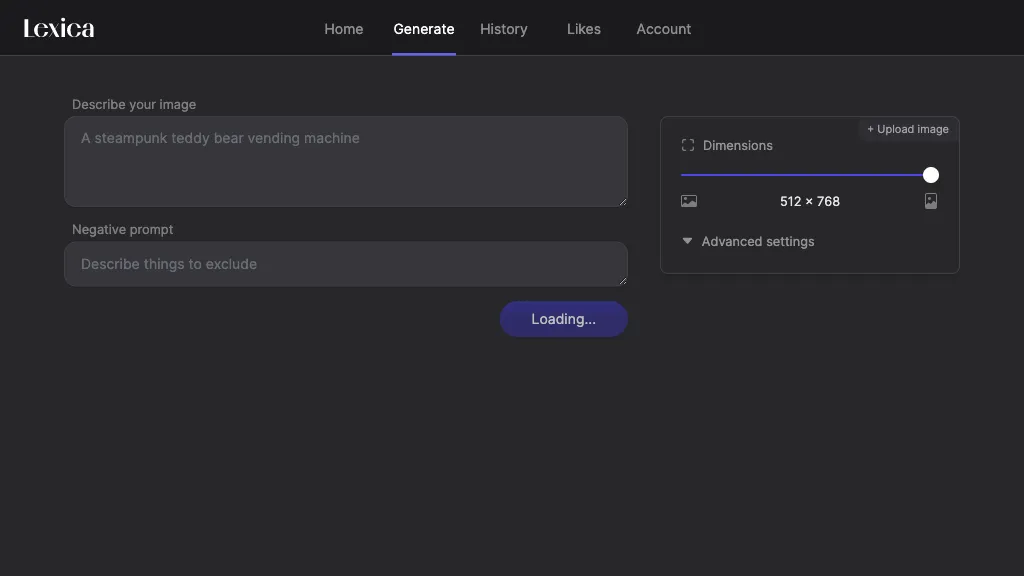Apeture (by Lexica) screenshot