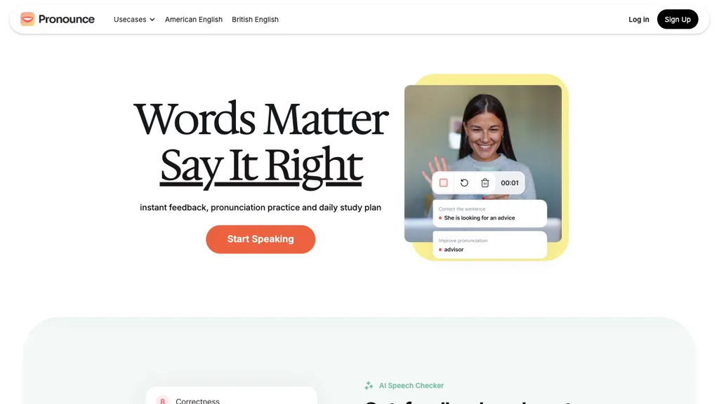 Pronounce screenshot
