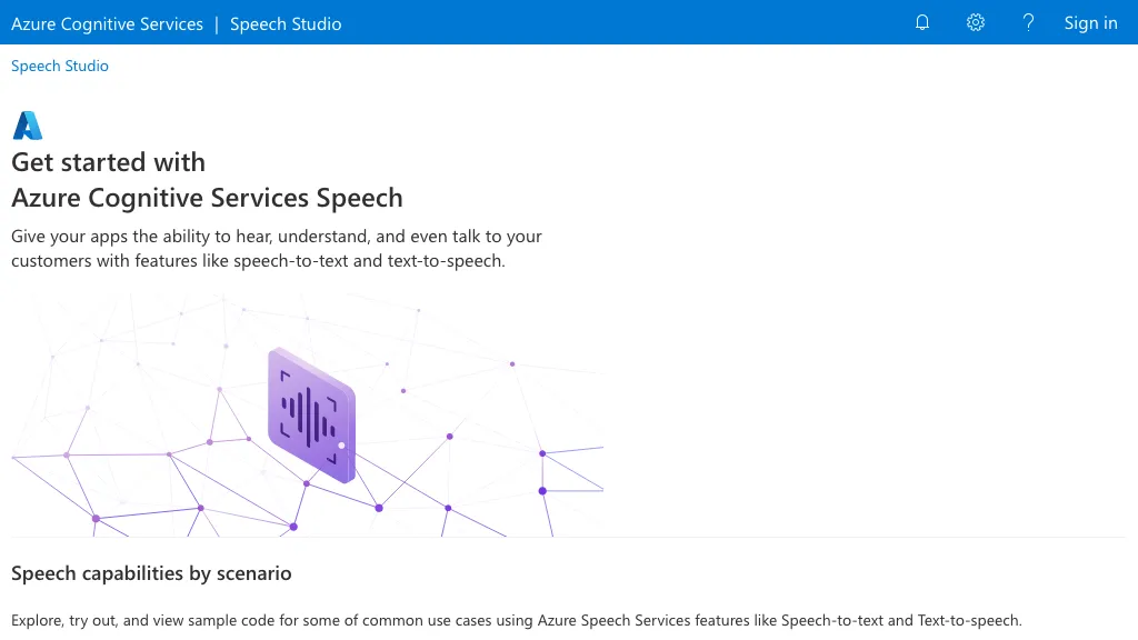 Speech Studio screenshot