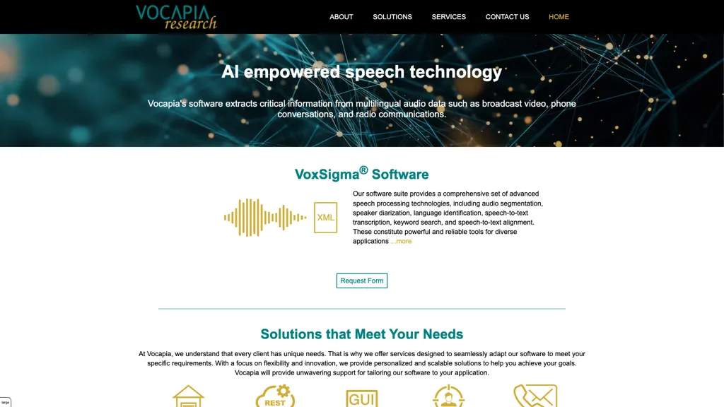 Vocapia screenshot