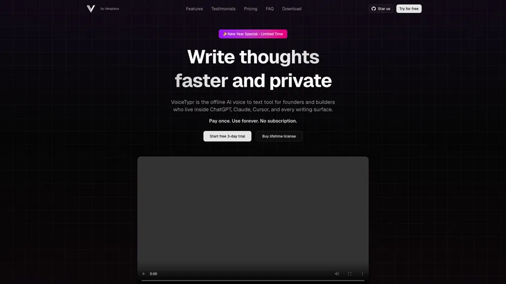 Voicetypr screenshot