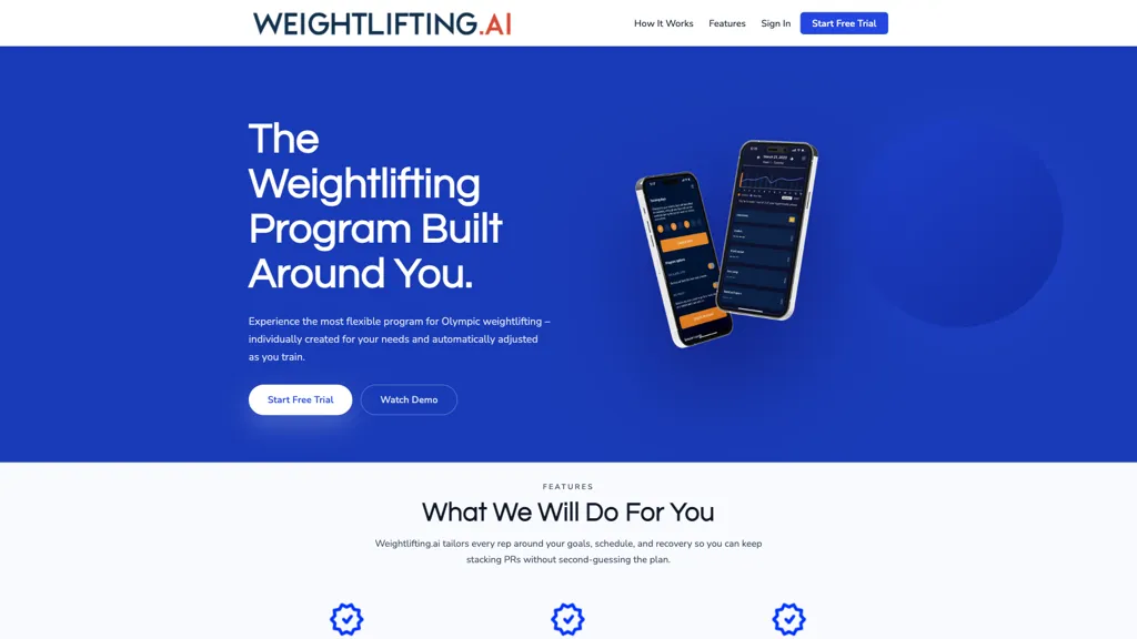 Weightlifting.AI screenshot