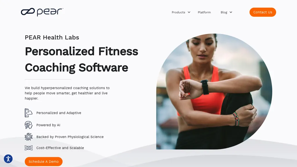 Pearhealthlabs.com screenshot