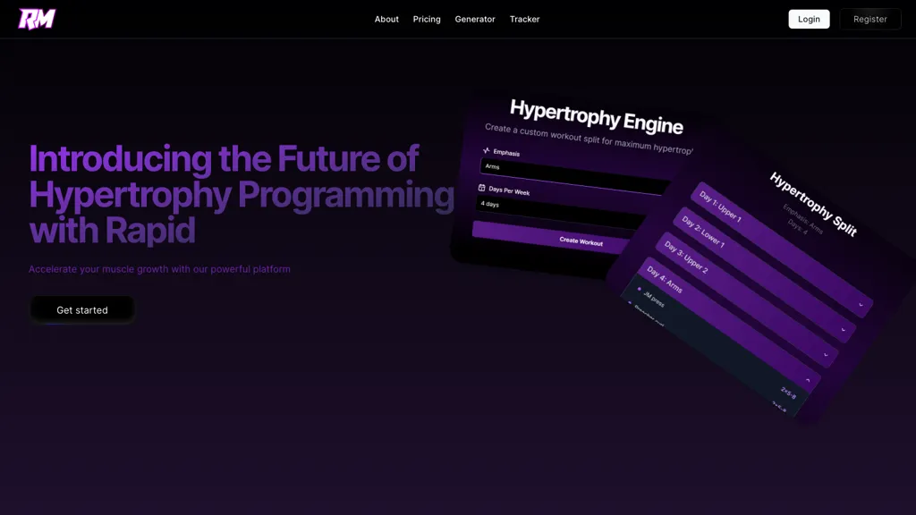 Rapid muscle screenshot