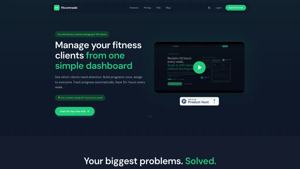 FitComrade screenshot