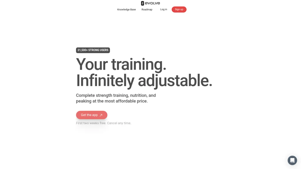 Evolve Training App screenshot