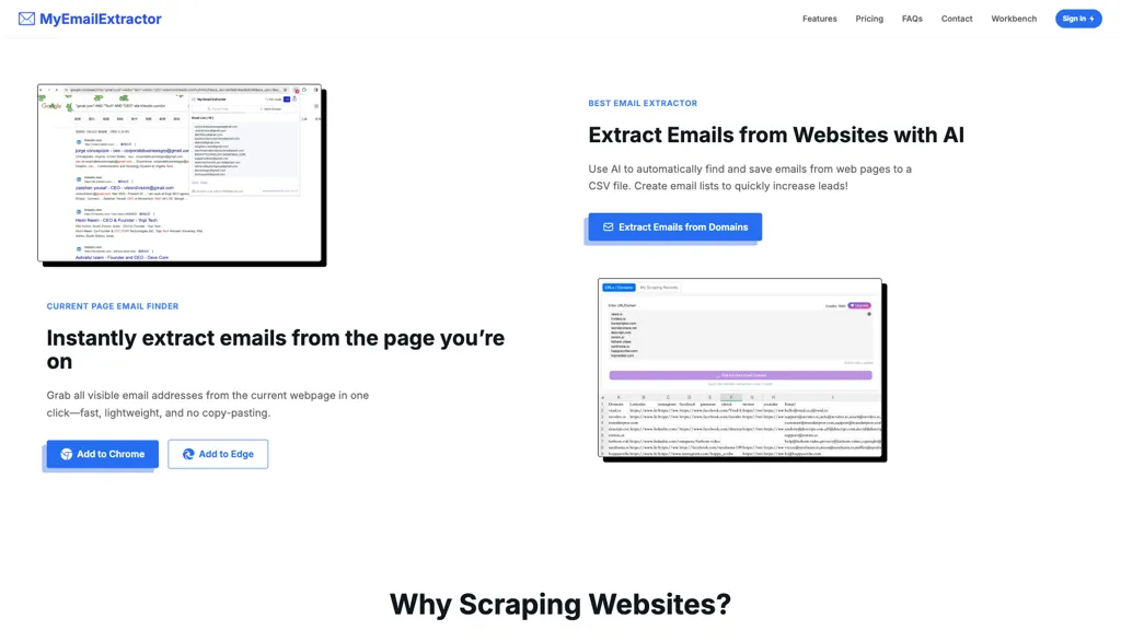 My Email Extractor screenshot
