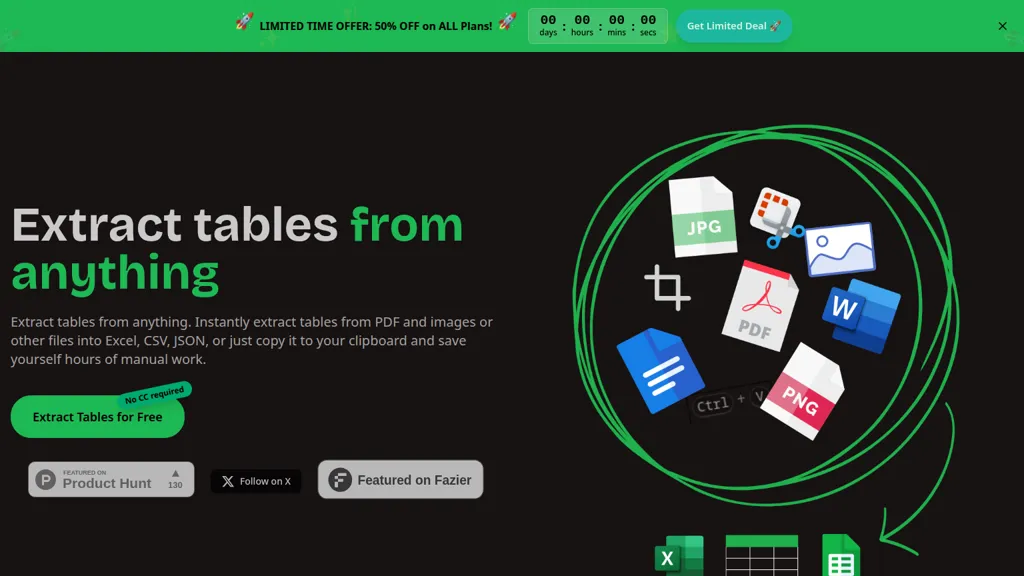 Tablextract screenshot