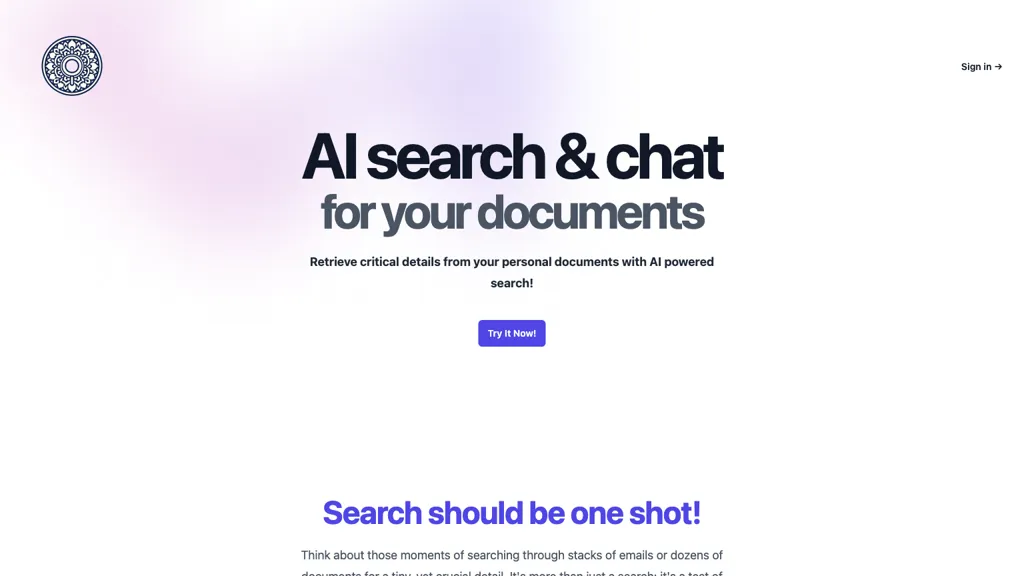 SearchMyDocs.ai screenshot