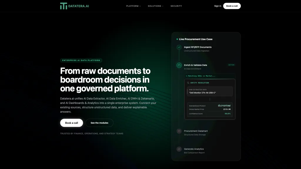 Datatera.ai screenshot