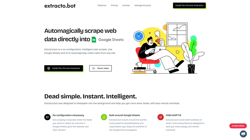 extracto.bot screenshot
