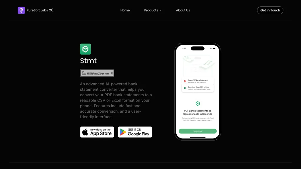 Stmt: Bank Statement Converter screenshot
