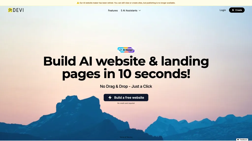 AI Landing Page Builder screenshot
